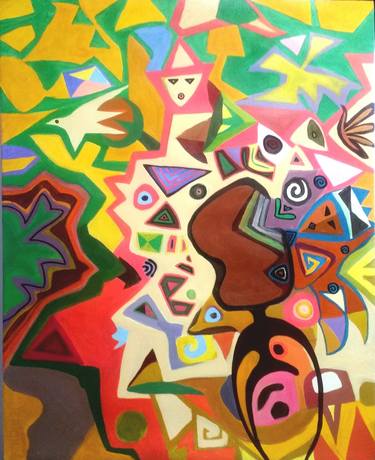 Original Abstract Painting by Yerlan Nazarkulov