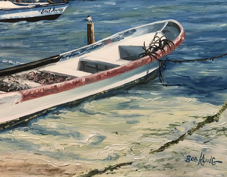 Original Realism Boat Painting by Bob Kling