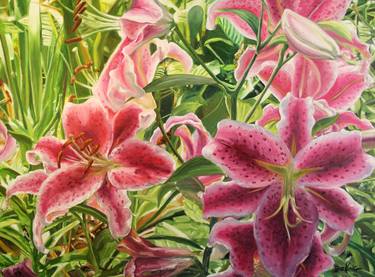 Original Realism Floral Paintings by Bob Kling