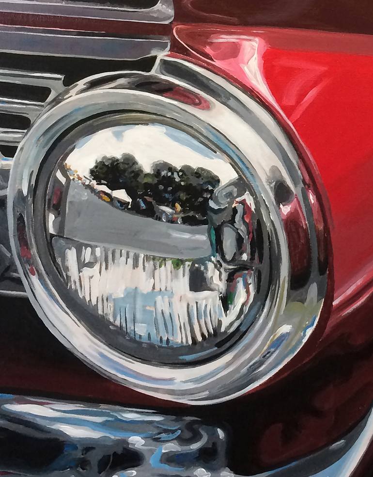Original Photorealism Automobile Painting by Bob Kling
