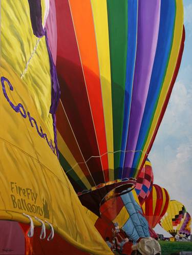 Original Photorealism Aerial Paintings by Bob Kling