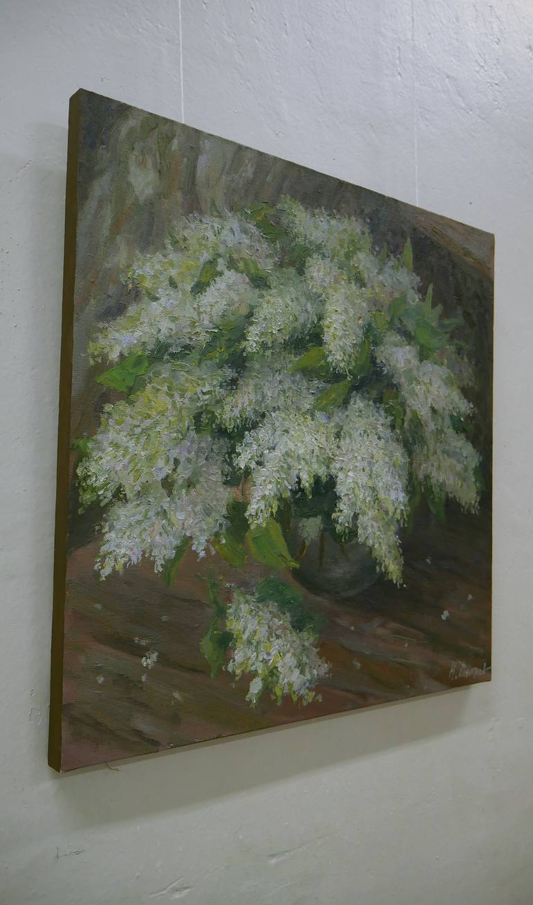 Original Impressionism Floral Painting by Nikolay Dmitriev