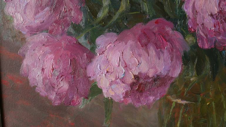 Original Impressionism Floral Painting by Nikolay Dmitriev