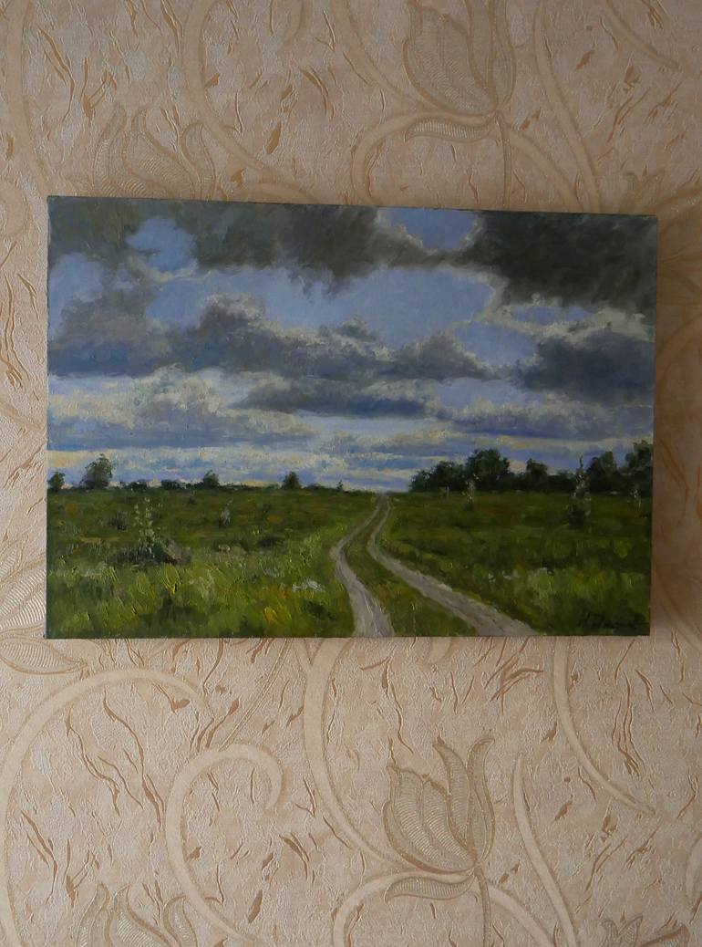 Original Impressionism Landscape Painting by Nikolay Dmitriev