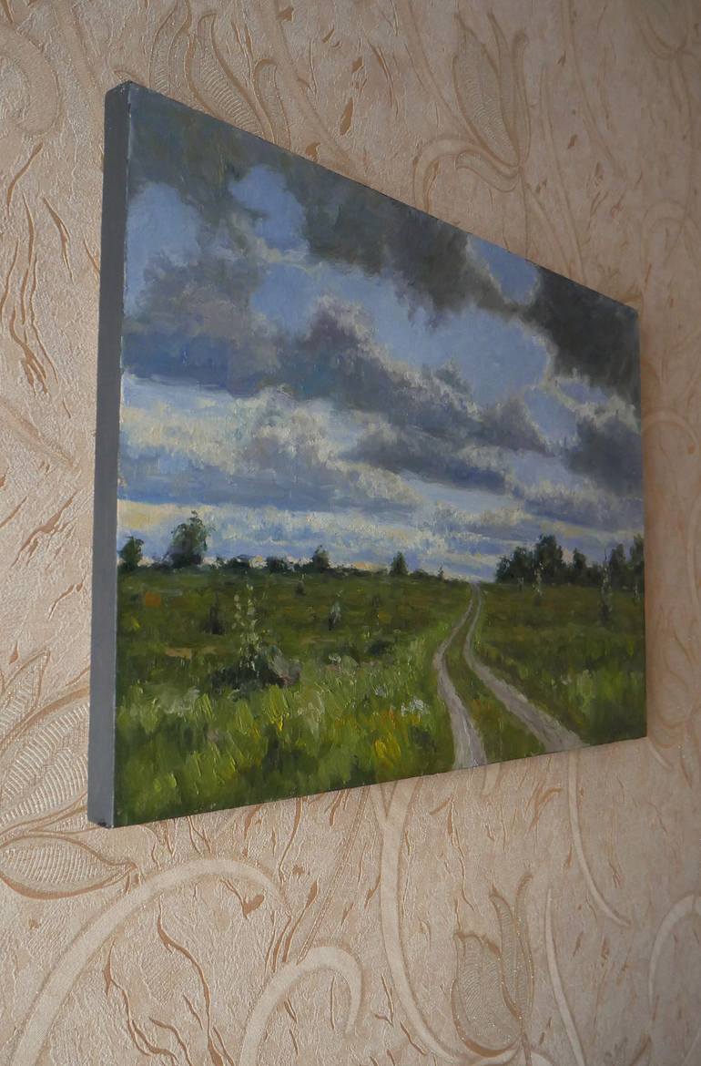 Original Impressionism Landscape Painting by Nikolay Dmitriev