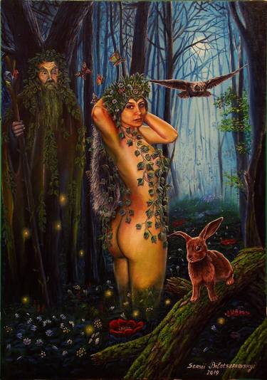Print of Fantasy Paintings by Serhii Bilotserkovskyi