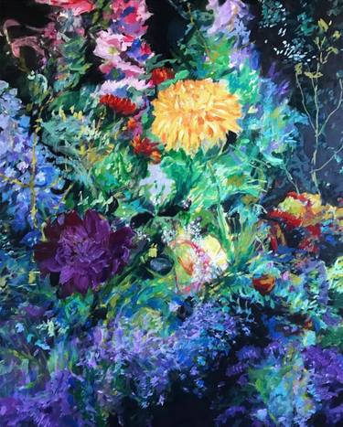 Print of Expressionism Garden Paintings by Donna Shields