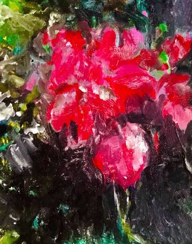 Original Expressionism Floral Paintings by Donna Shields