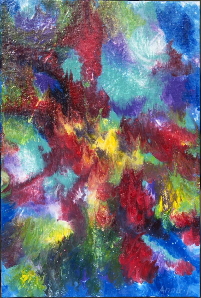 Original Abstract Painting by Ganna Pyekhtyeryeva