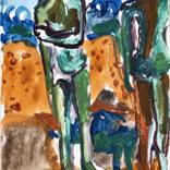 Study of Two Tahitian Women on the Beach (After Paul Gauguin) I by Dana Blickensderfer