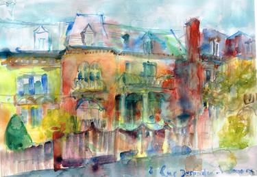Original Expressionism Architecture Paintings by margo ozog