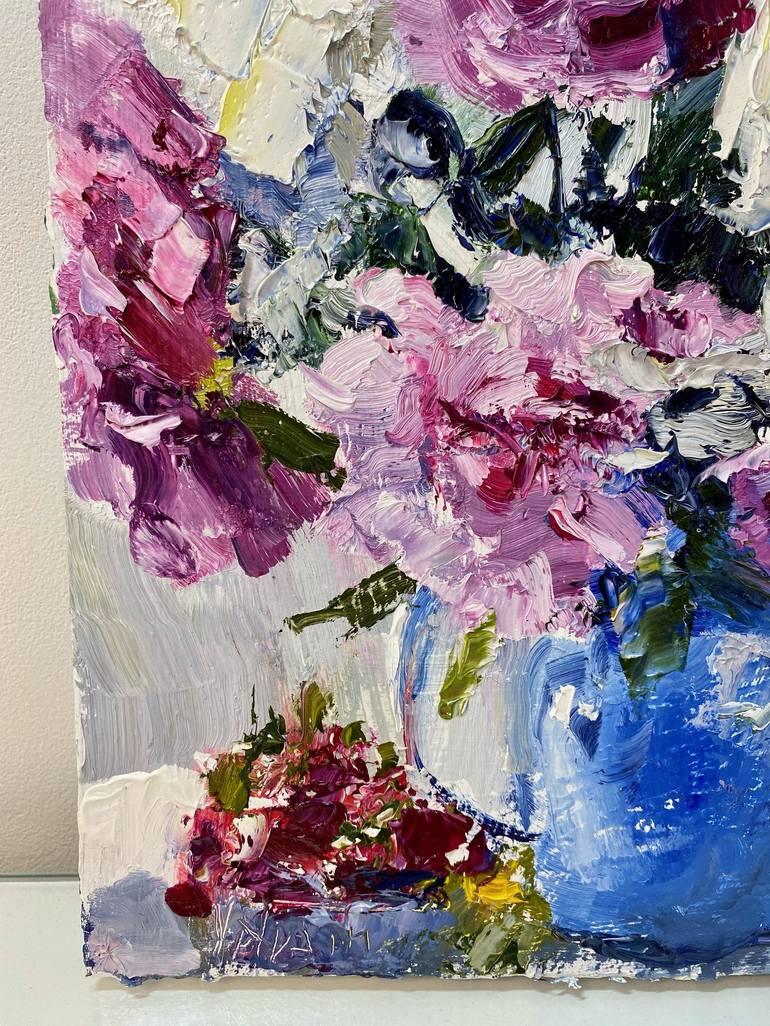 Original Impressionism Floral Painting by Nikita Voloshin