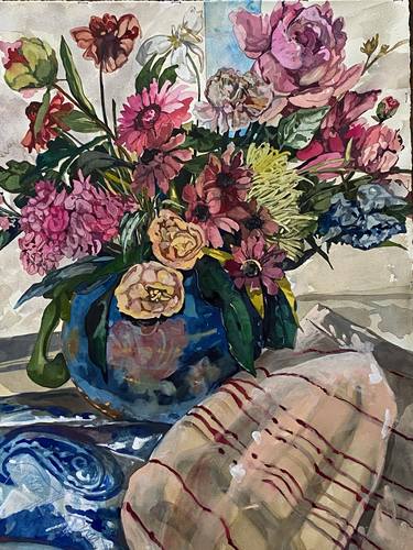 Original Impressionism Floral Paintings by Diane Lucille Meyer