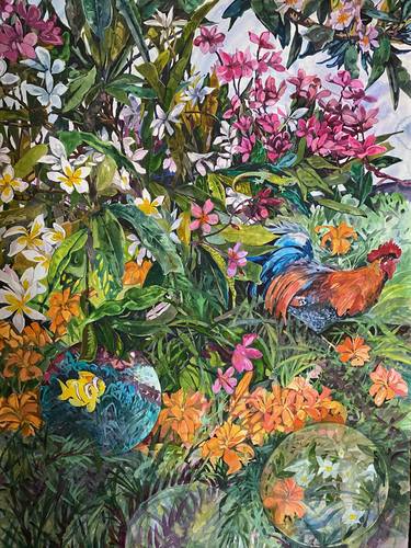 Original Garden Paintings by Diane Lucille Meyer