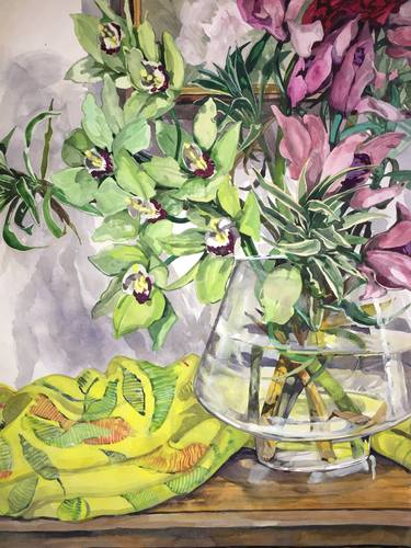 Original Floral Paintings by Diane Lucille Meyer