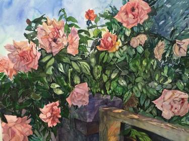Original Realism Garden Paintings by Diane Lucille Meyer