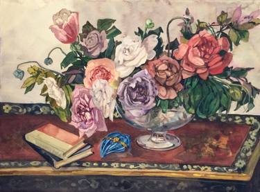 Original Realism Floral Paintings by Diane Lucille Meyer