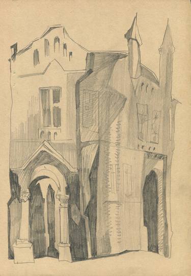 Print of Figurative Architecture Drawings by Karyna Synytsia