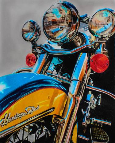 Print of Motorcycle Drawings by Jessica Melrose