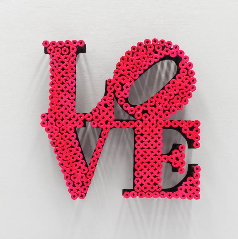 LOVE INDIANA LOUIS VUITTON (BIG PINK FLUO) Painting