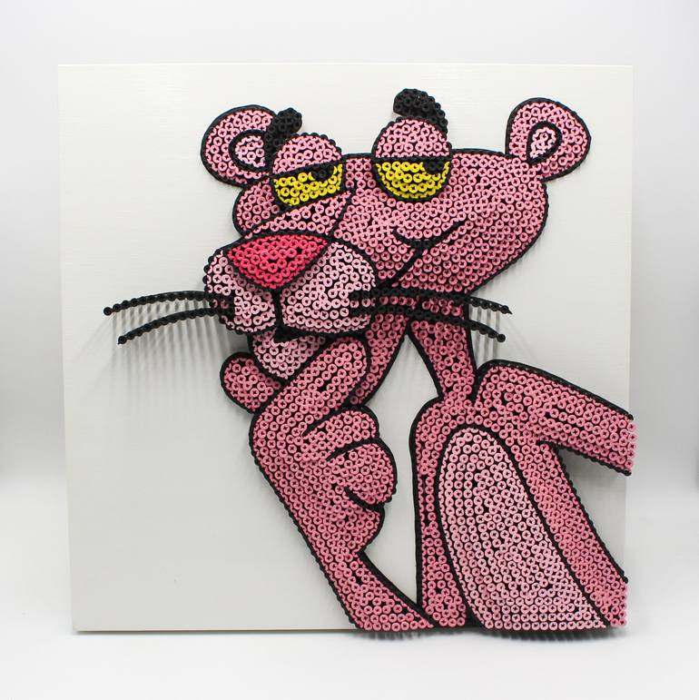 PINK PANTHER Sculpture by ALESSANDRO PADOVAN