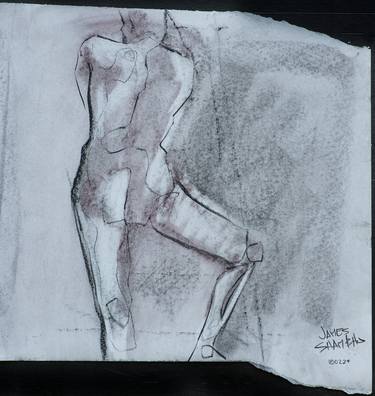 Print of Expressionism Nude Drawings by James Shambhu