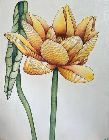 Print of Realism Floral Paintings by Maryna Yarmishko