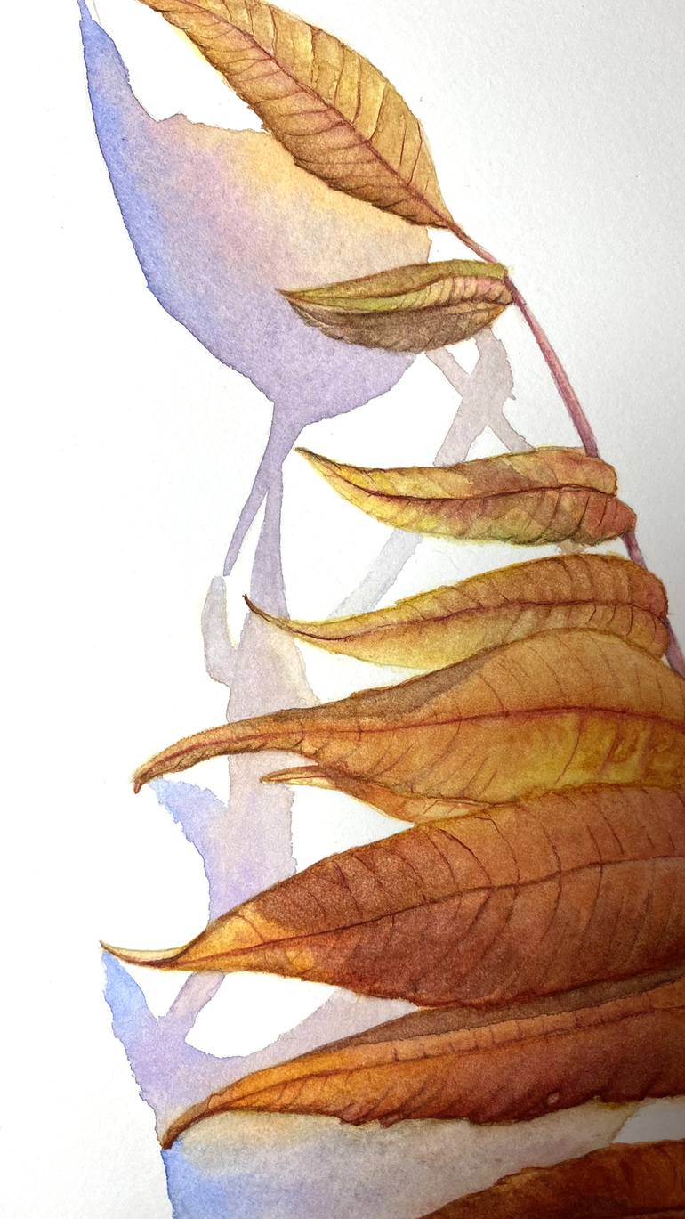 Original Photorealism Botanic Painting by Viktoriia Kolesnykova