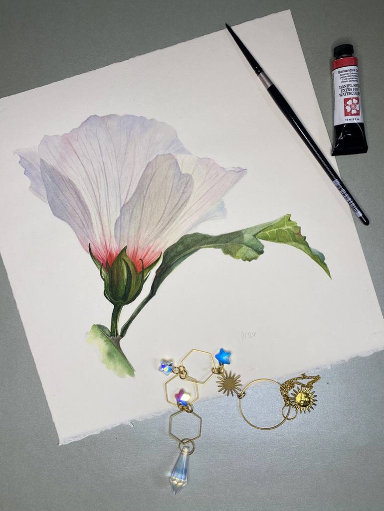 Original Realism Botanic Painting by Viktoriia Kolesnykova