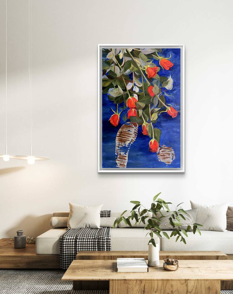 Original Realism Floral Painting by Viktoriia Kolesnykova