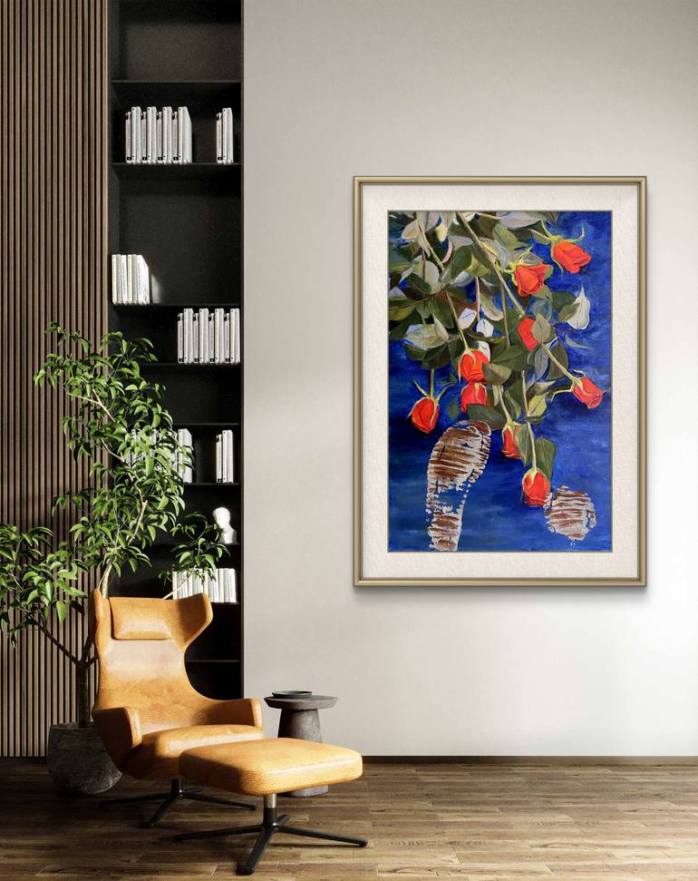 Original Realism Floral Painting by Viktoriia Kolesnykova