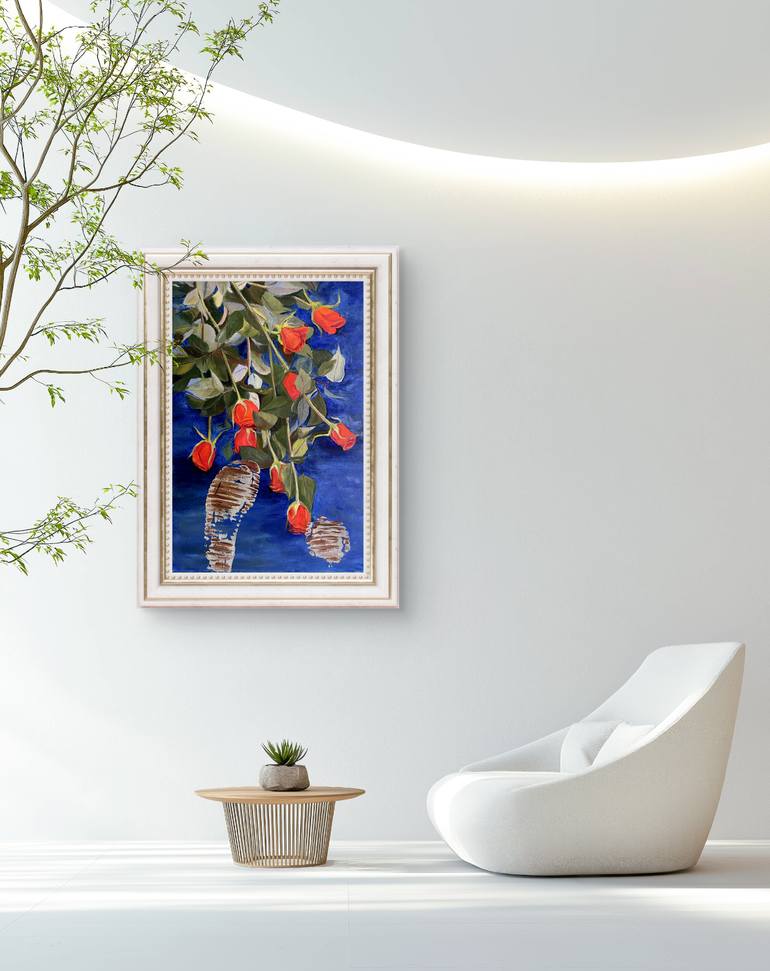 Original Realism Floral Painting by Viktoriia Kolesnykova