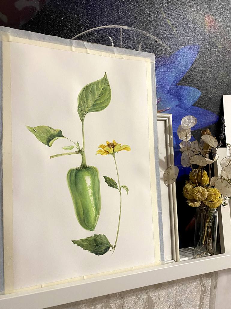 Original Realism Floral Painting by Viktoriia Kolesnykova