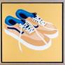 Quotidian 18 - Shoes, after Vincent (or, Vincent's Vans); with a Tasmanian rose oak box frame.