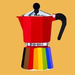 Rainbow coffee by Steve Munro