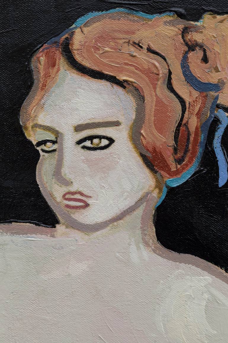 Original Fine Art Women Painting by Juliet James