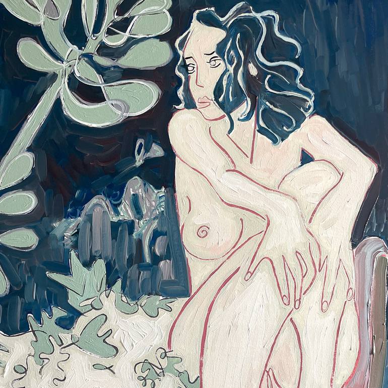 Original Pop Art Erotic Painting by Juliet James