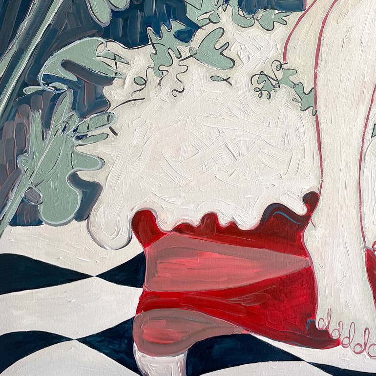 Original Pop Art Erotic Painting by Juliet James