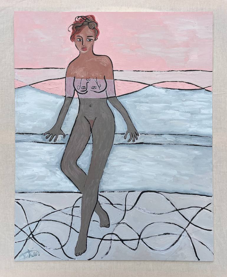 Original Contemporary Nude Painting by Juliet James