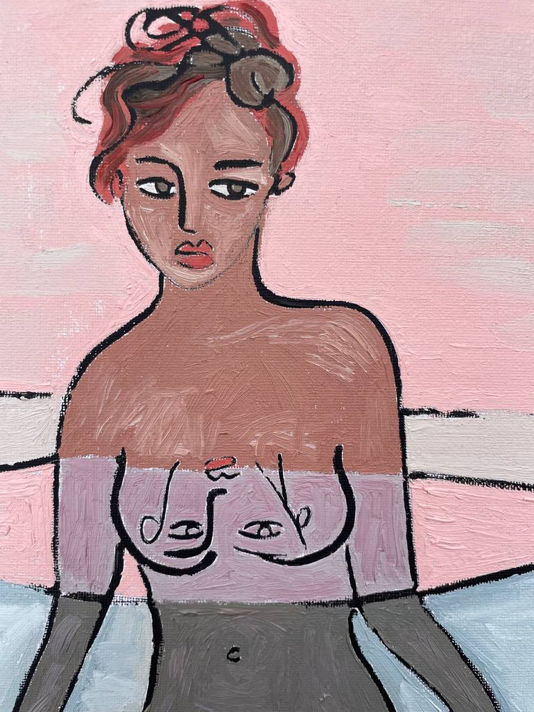 Original Contemporary Nude Painting by Juliet James