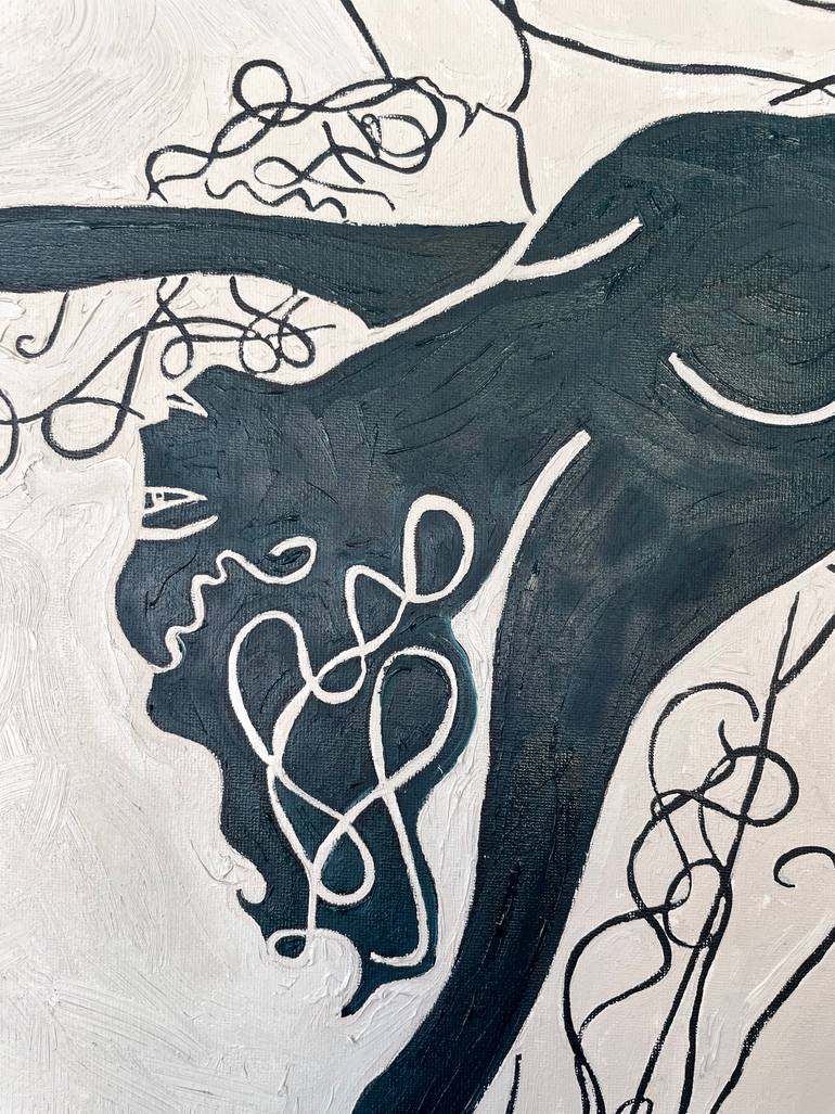 Original Black & White Health & Beauty Painting by Juliet James