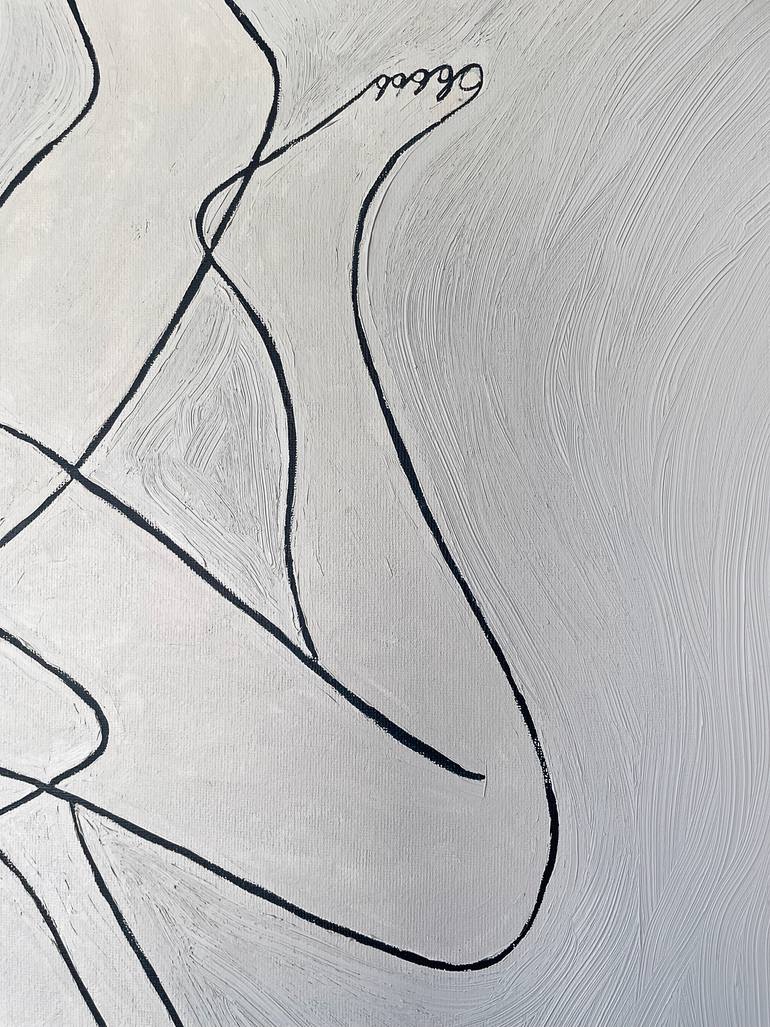 Original Black & White Health & Beauty Painting by Juliet James