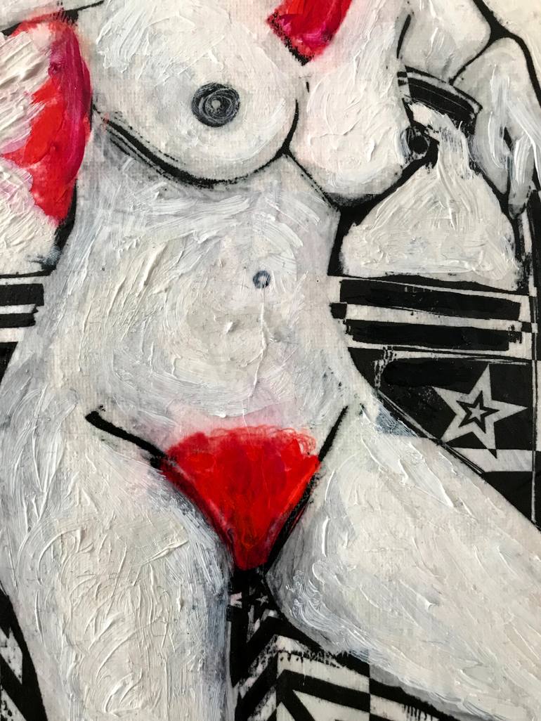Original Figurative Erotic Painting by Juliet James