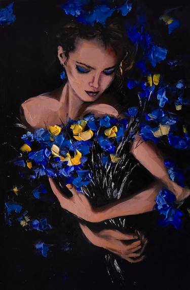 Saatchi Art Artist Alina Ciuciu; Paintings, “Flowers for Ukraine” #art