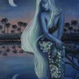 Mermaid and the moon by Mon Jones