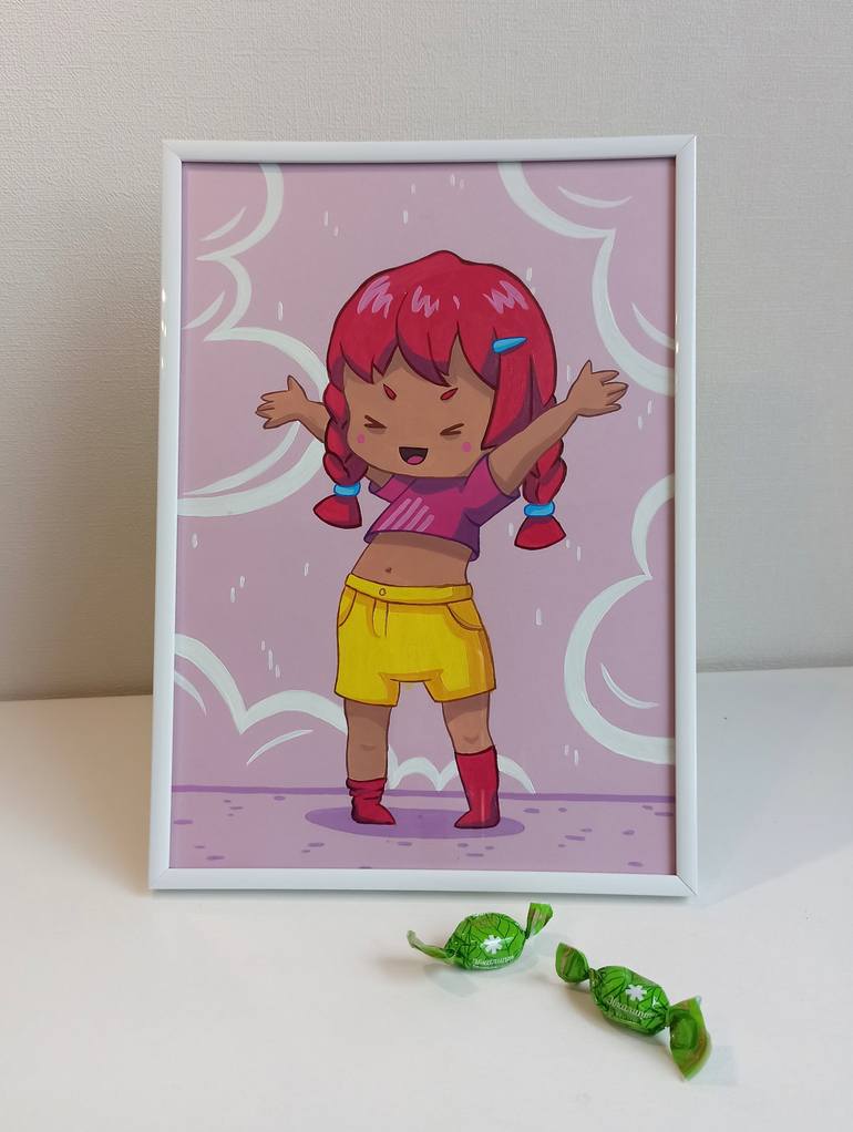 Original Conceptual Children Painting by Eleonora Rom