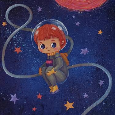 Print of Outer Space Paintings by Eleonora Rom
