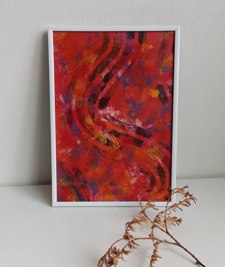 Original Abstract Expressionism Abstract Painting by Eleonora Rom