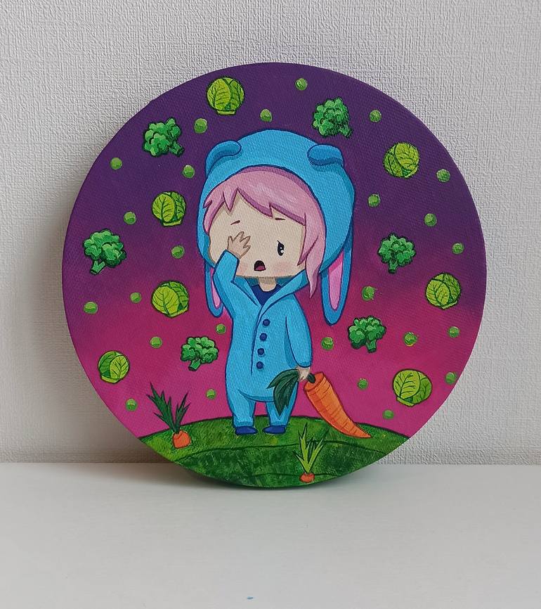 Original Conceptual Children Painting by Eleonora Rom