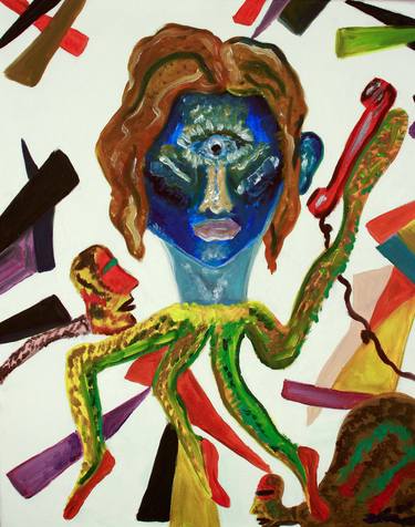 Original Surrealism Fantasy Painting by Elsa Vainer